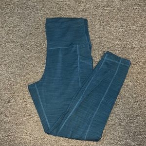 Blue ribbed leggings. full length, very soft. Only worn a few times.